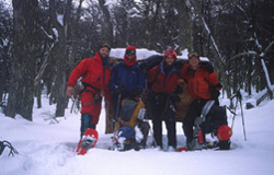 Los cuatro, la foto de cumbre. de izquierda a derecha, P.Besser, Camilo, Manuel y Marcelo.